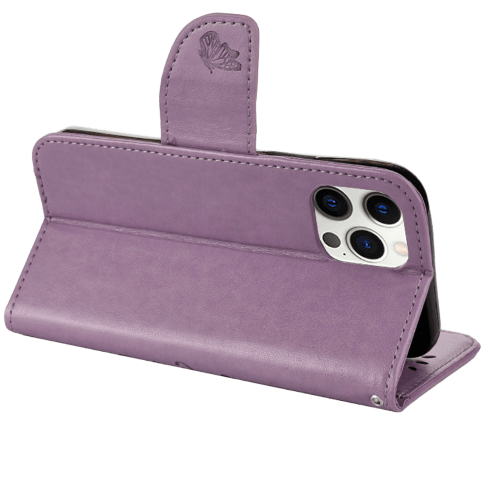 Mocaa iPhone 12 Pro Max Booklet Hoesje Paars