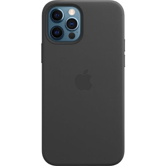 Apple iPhone 12 (Pro) MagSafe Leren Zwart Hoesje