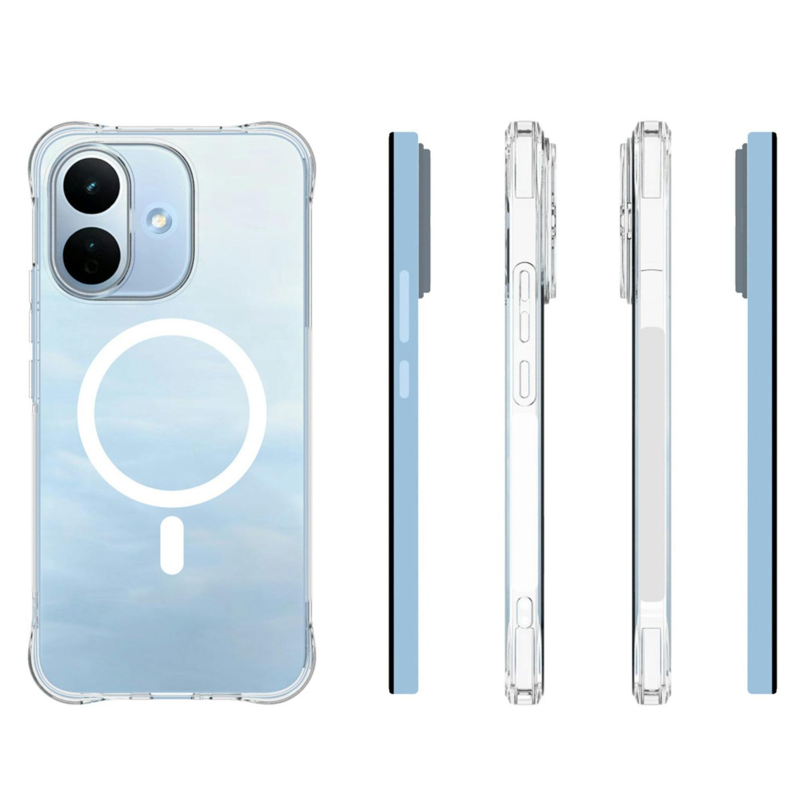 CaseBody Xiaomi Redmi Note 17 Pro Magnetisch Shockproof Hoesje Transparant