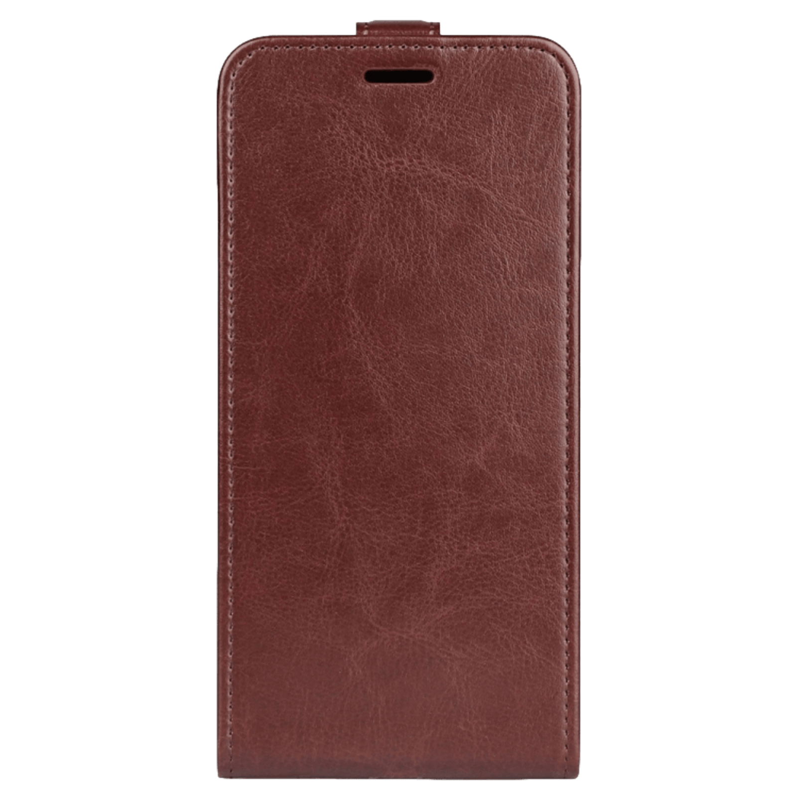 Comfycase OnePlus Nord 2T Verticale Flip Cover met Pasruimte Bruin