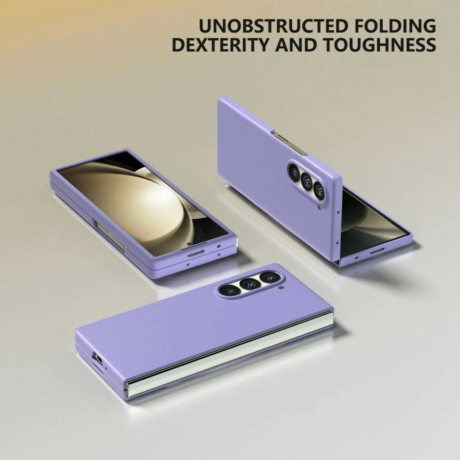 Comfycase Samsung Galaxy Z Fold6 Daily Beschermhoesje Paars