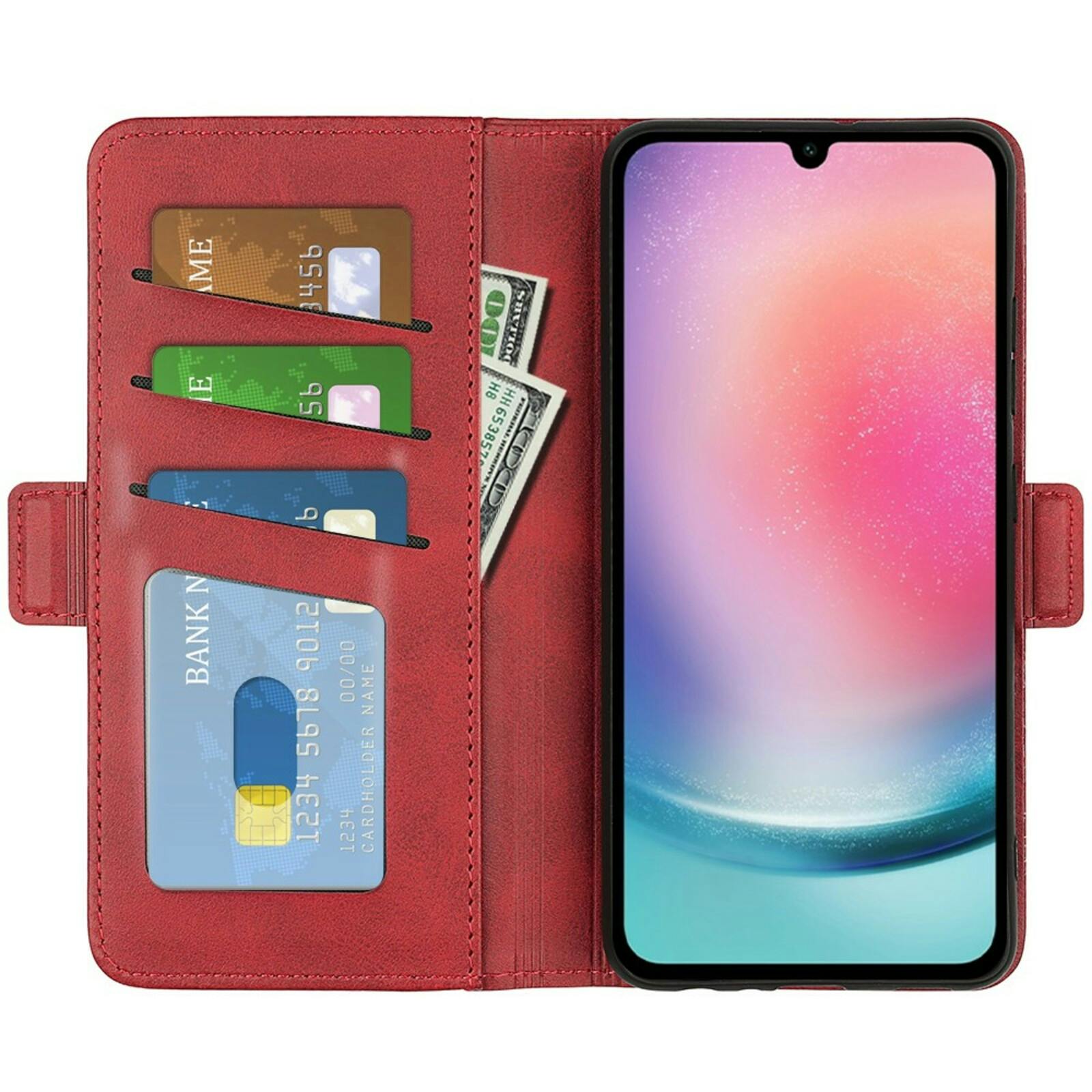 Comfycase Samsung Galaxy A16 Bookcase Hoesje Rood