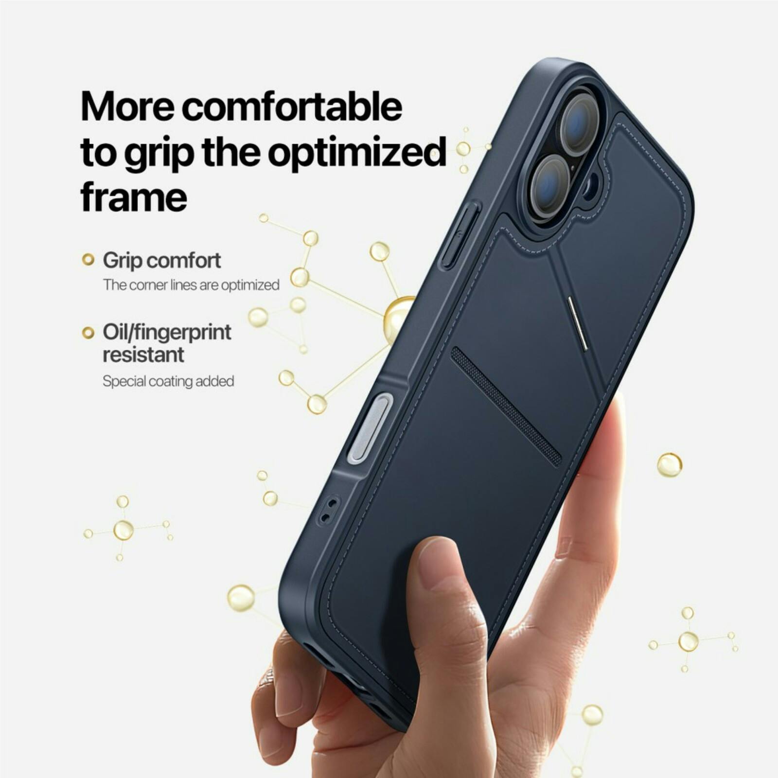 DUX DUCIS Apple iPhone 16 Rafi Series Premium Beschermcase Blauw