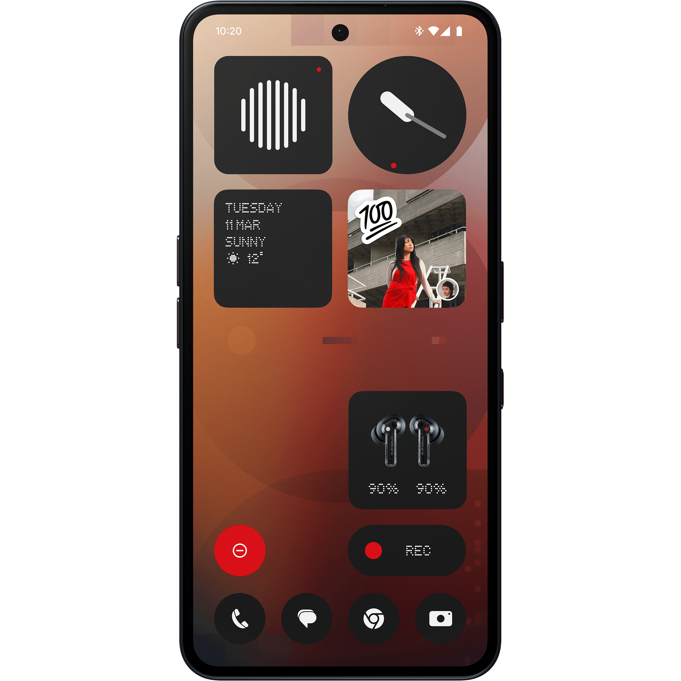 Nothing Phone (3a) Black - Achterkant