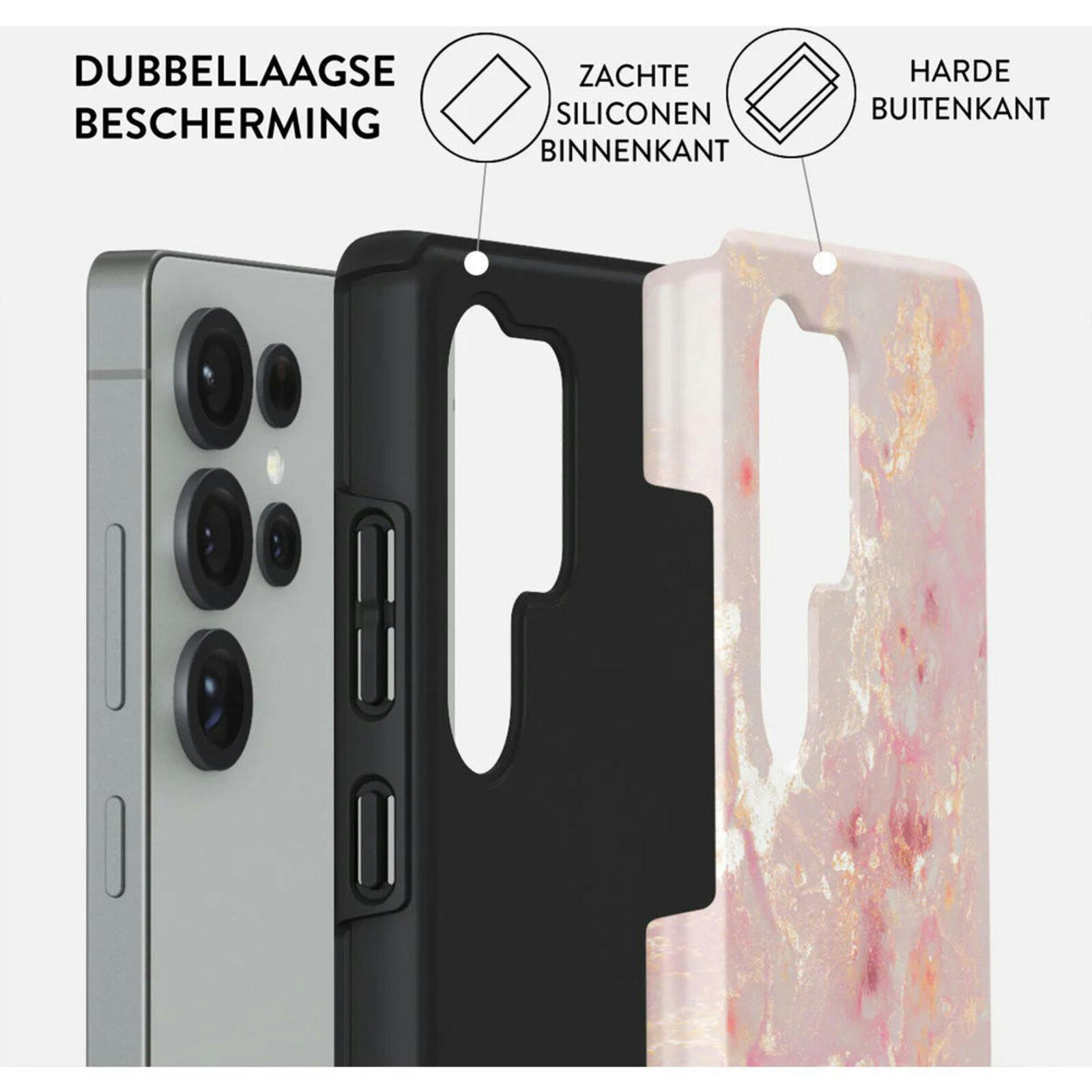 Burga Samsung Galaxy S25 Ultra Fashion Hoesje Golden Coral