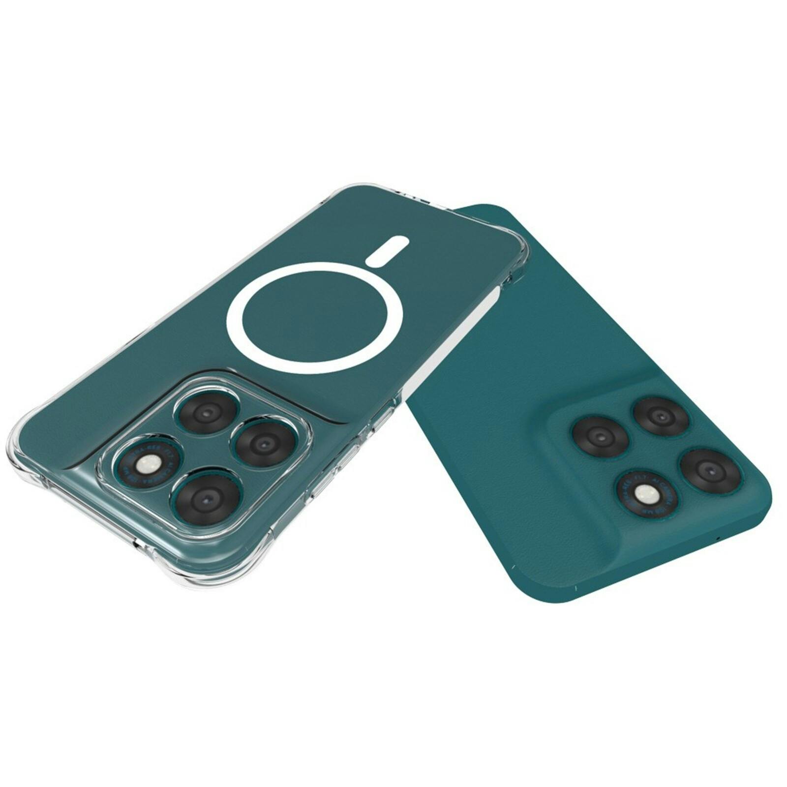 CaseBody Motorola Moto G67 Magnetisch Hoesje Transparant