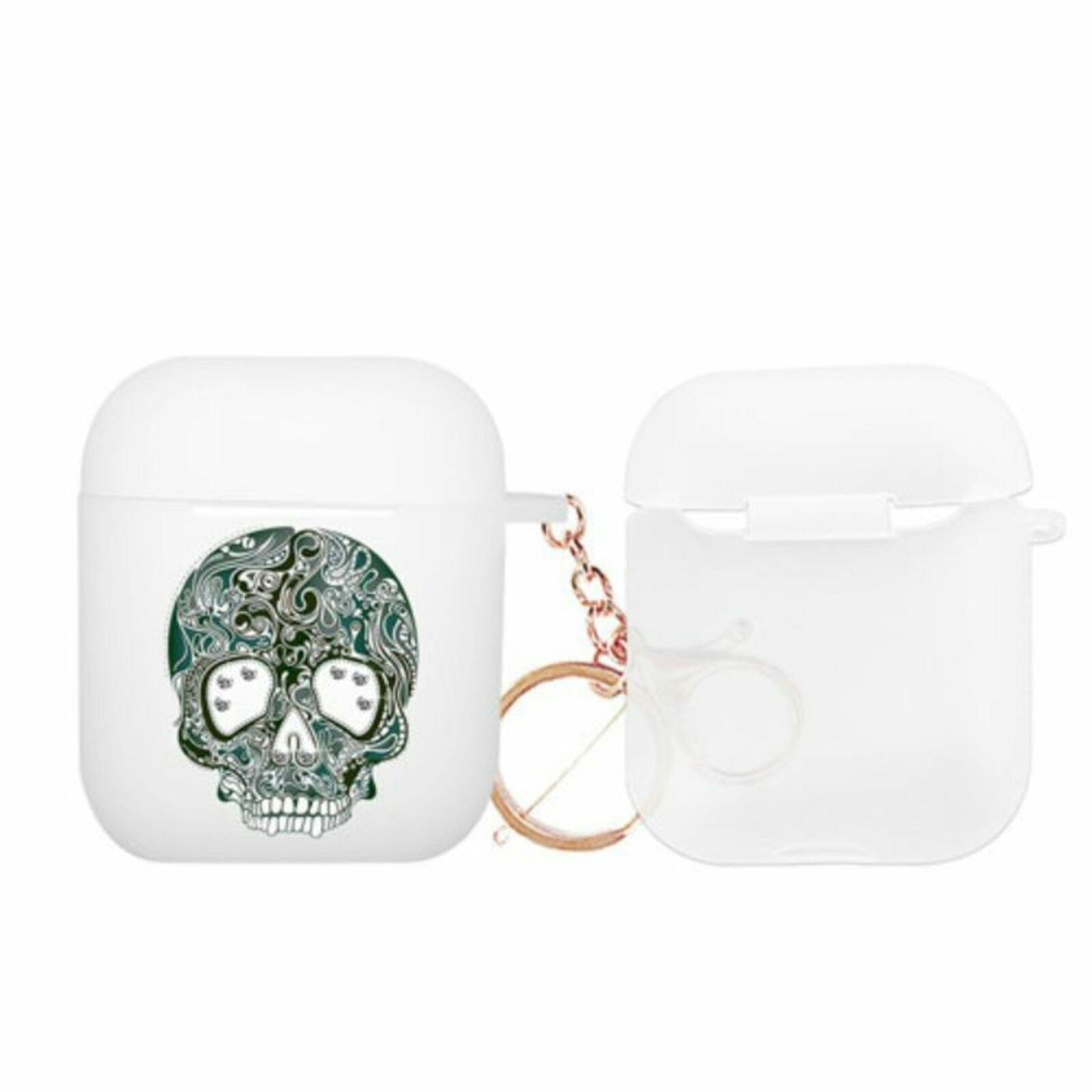 NXE Strass Series AirPods 1/2 Hoesje Skull II Transparant
