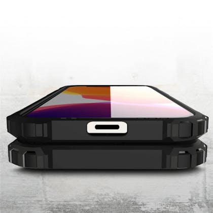 CaseBody iPhone 12 (Pro) Shockproof Hoesje Steel Armor Goud