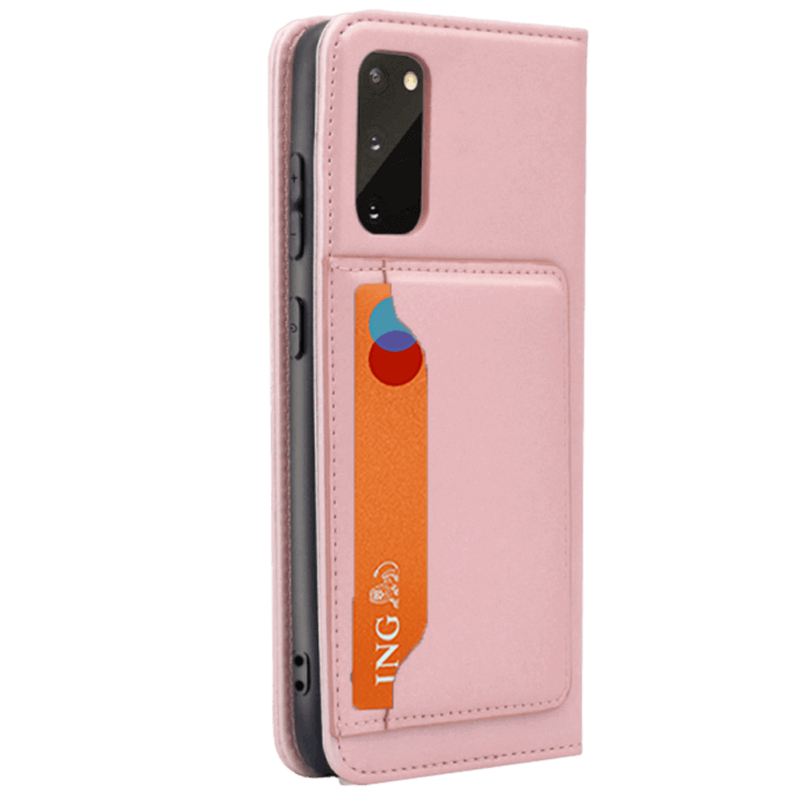 CaseBody Samsung Galaxy S20 Lux Bookcase Hoesje Roségoud