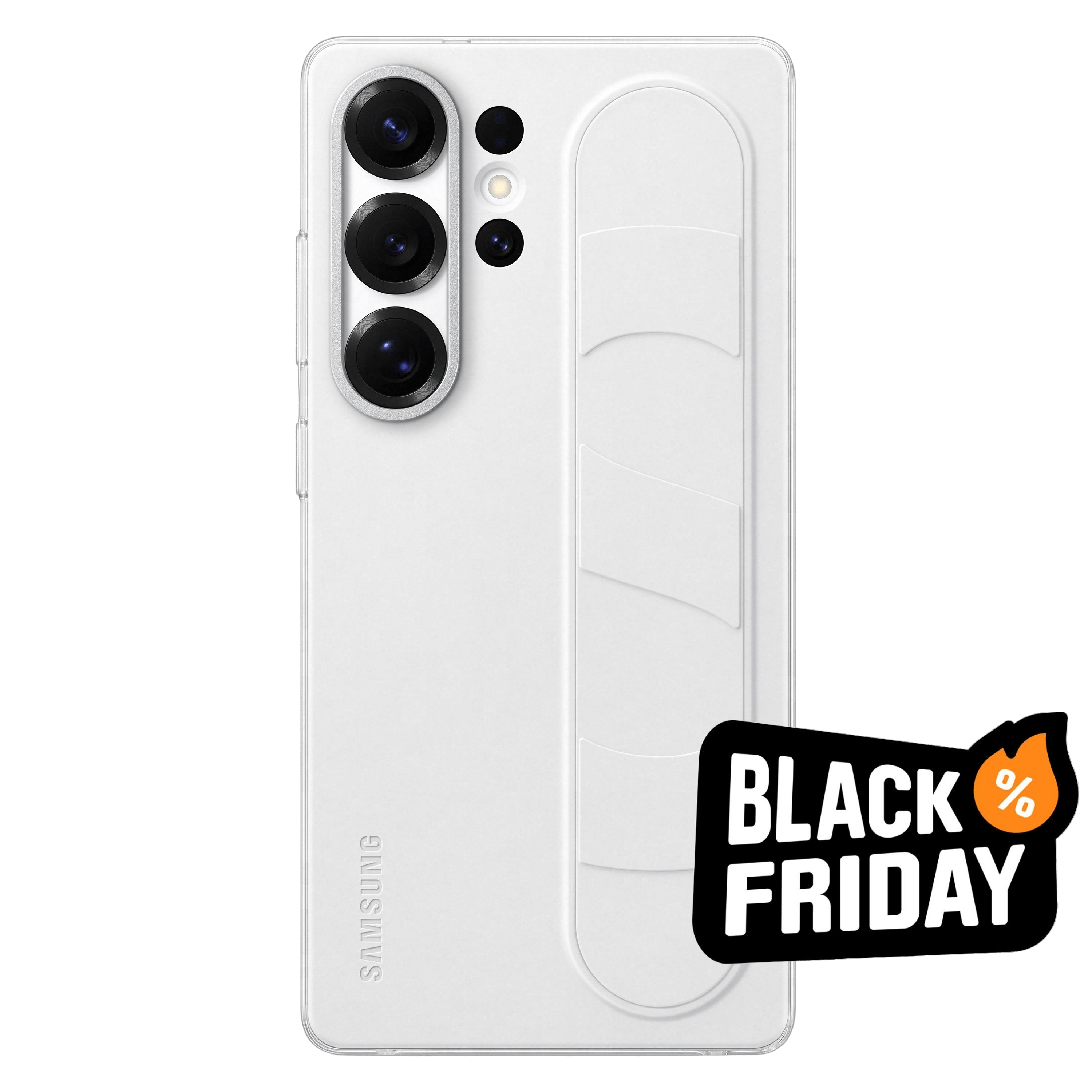 Samsung Galaxy S25 Ultra Standing Grip Hoesje Wit