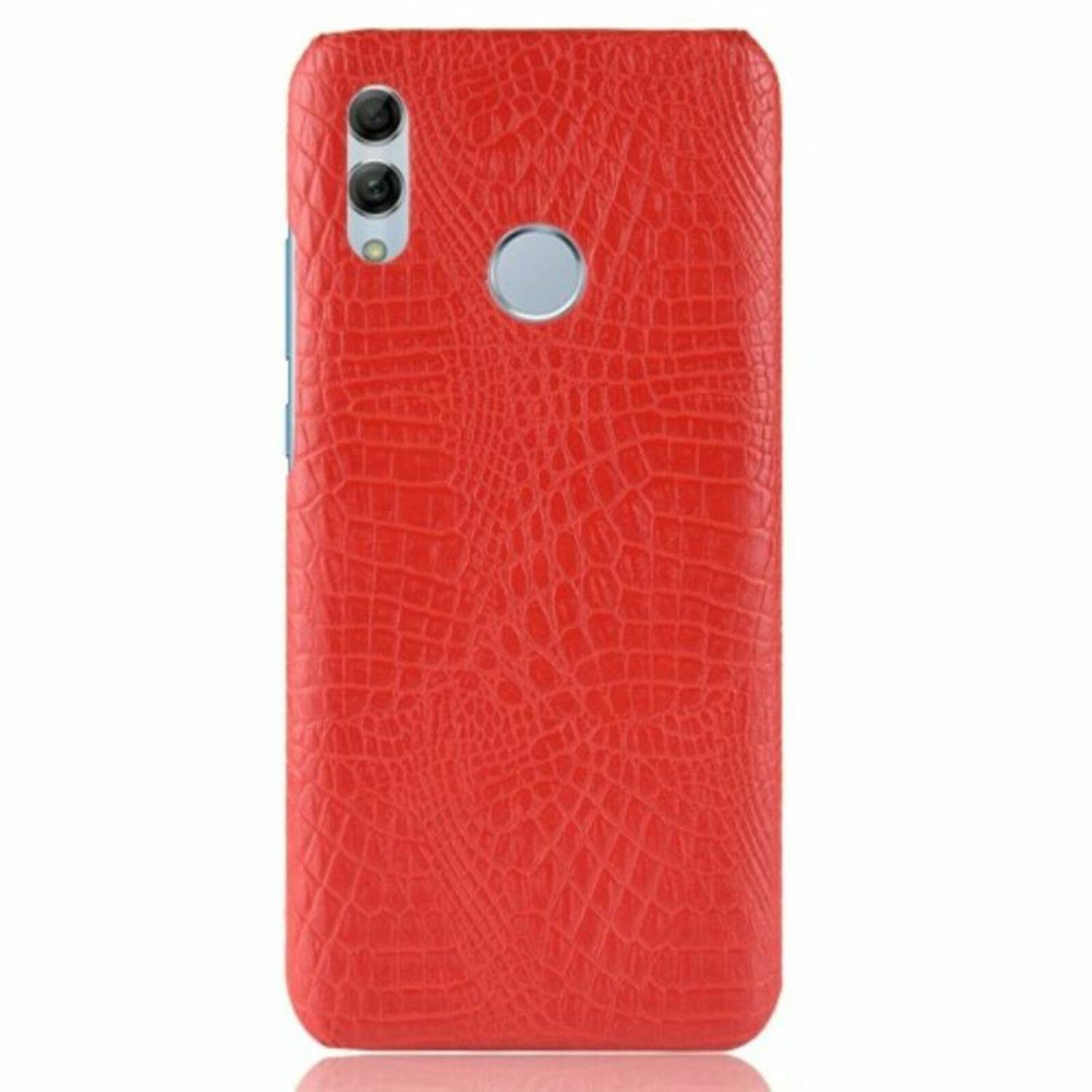 CaseBody Huawei P Smart 2019 CrocSkin Hoesje Rood