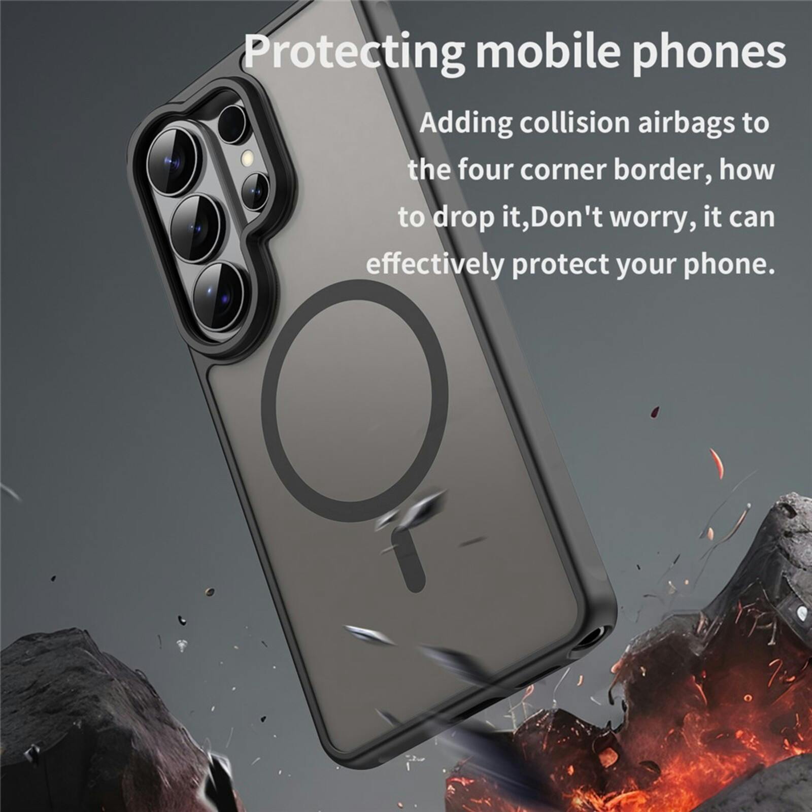 CaseBody Samsung Galaxy S26 Ultra Magnetic Case Zwart
