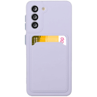 CaseBody Samsung Galaxy S21 Telefoonhoesje met Kaarthouder Paars