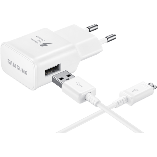 Samsung Adaptive Snellader Wit + kabel Micro-USB