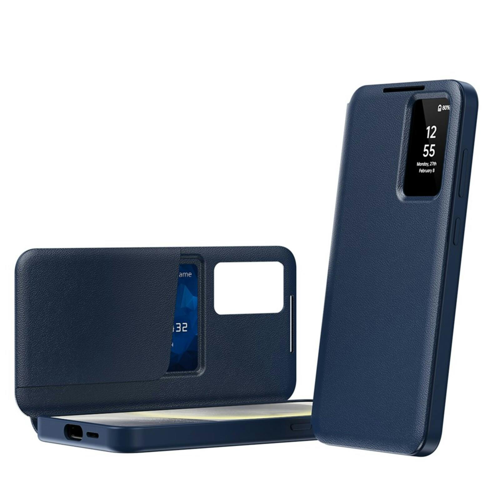 CaseBody Samsung Galaxy S24 Ultra Smart Cover Blauw