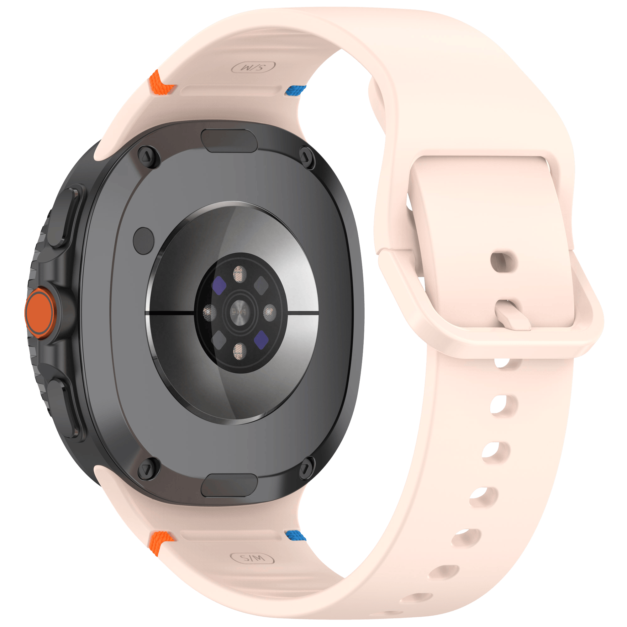 Mocaa Samsung Galaxy Watch8 Siliconen Bandje 44mm Roze