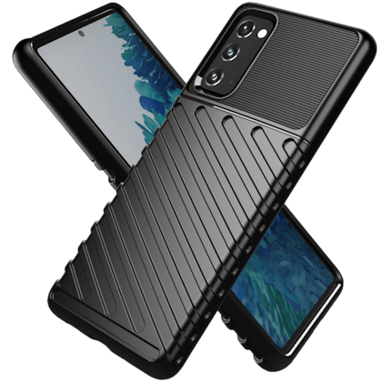 CaseBody Samsung Galaxy S20 FE Thunderbolt Case Zwart