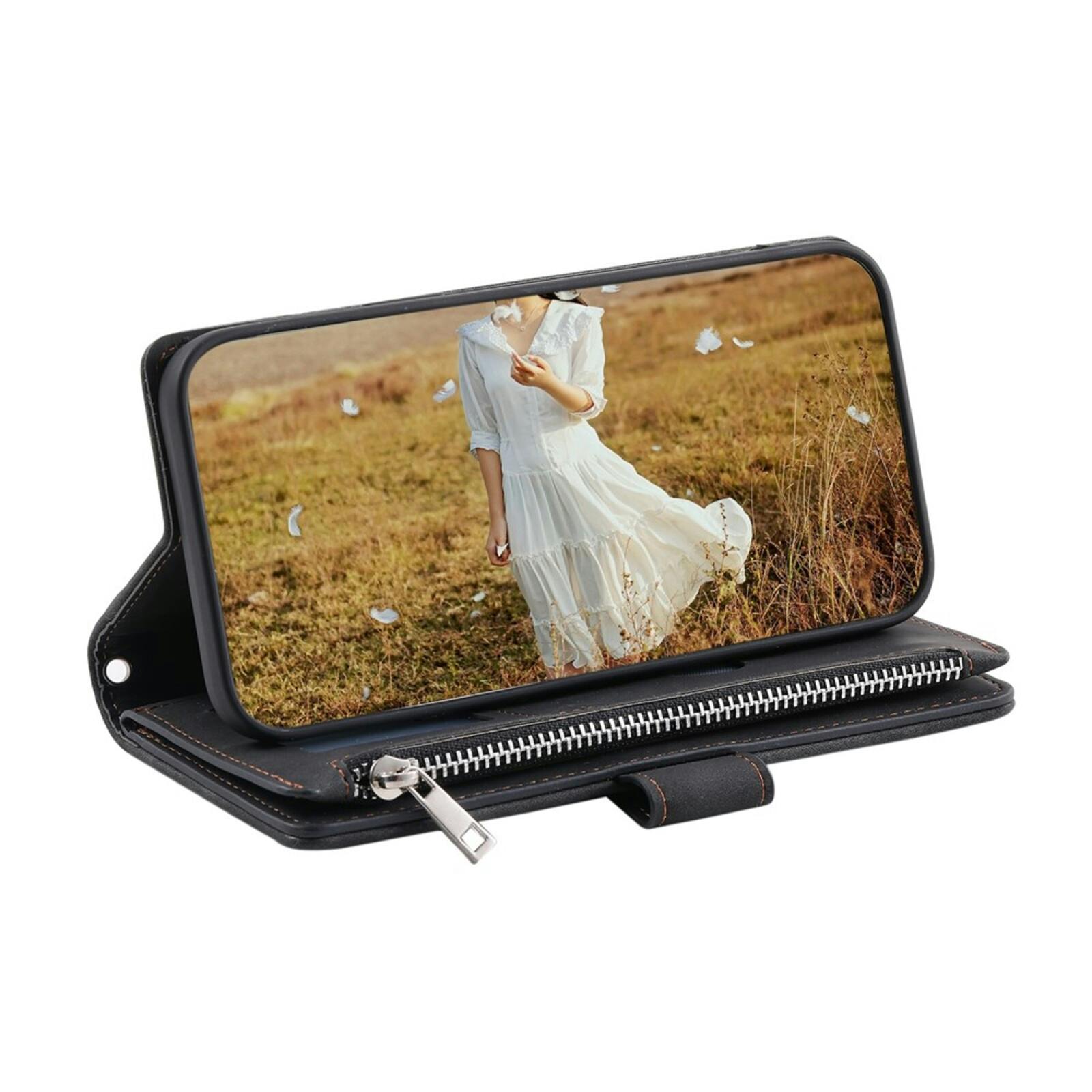 TwoTone Samsung Galaxy A57 Wallet Hoesje Zwart