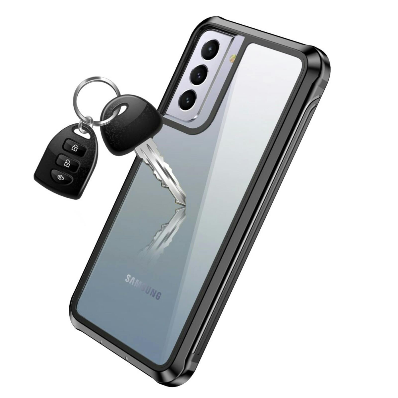 Mocaa Samsung S21 Full Protection Case Anti-Fall Zwart