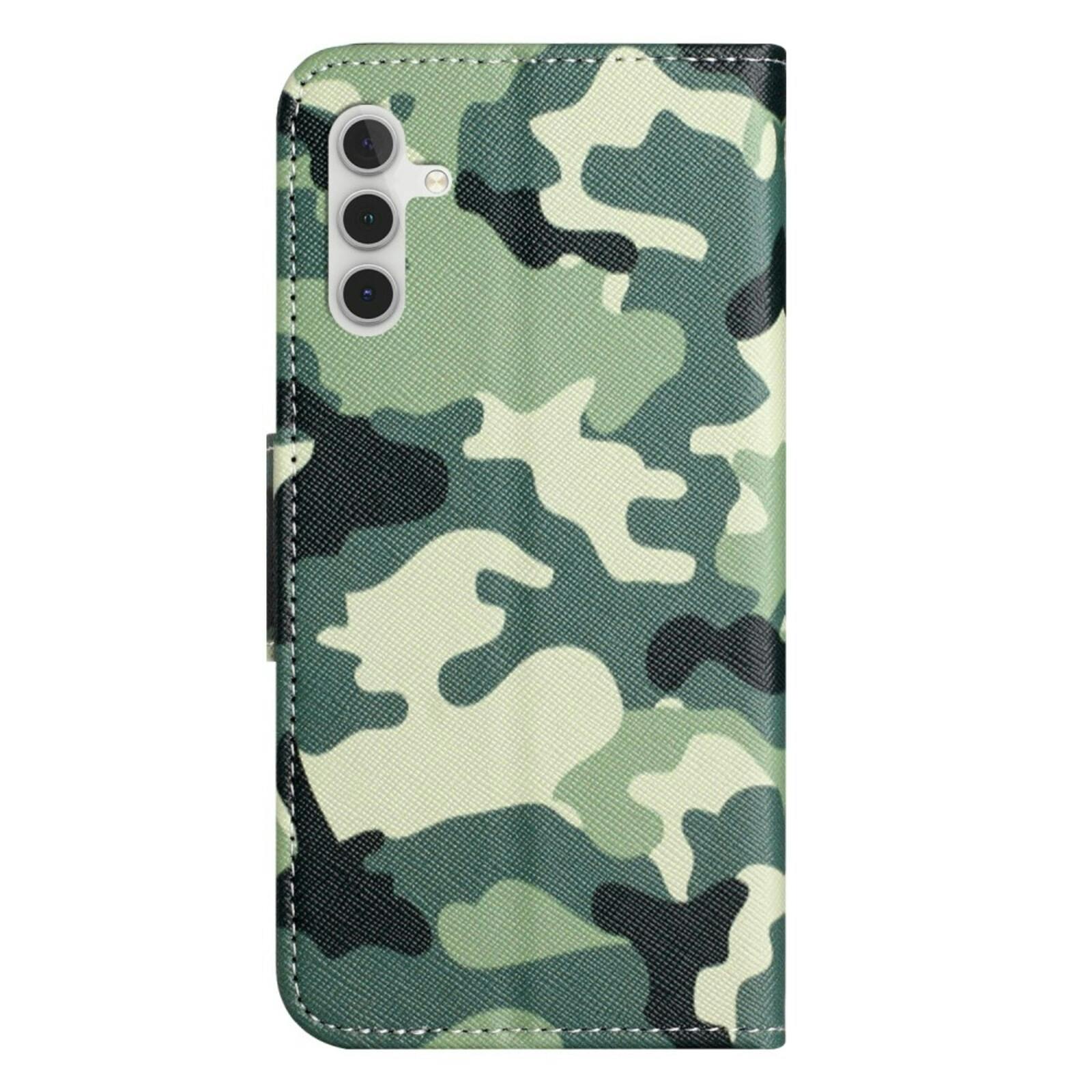 Comfycase Samsung Galaxy A36 Bookcase Hoesje Camouflage Groen