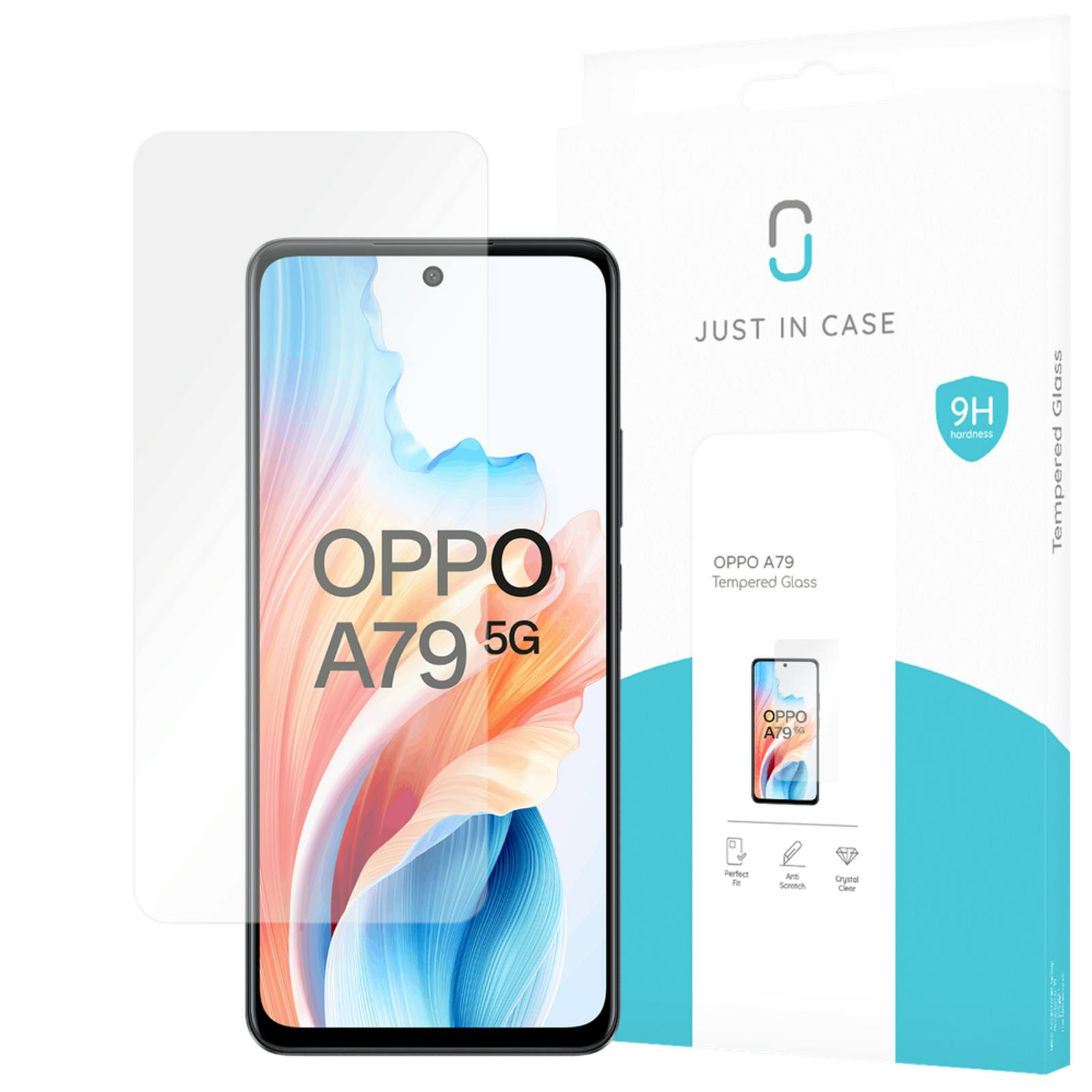 Just in Case OPPO A79 Glazen Screenprotector