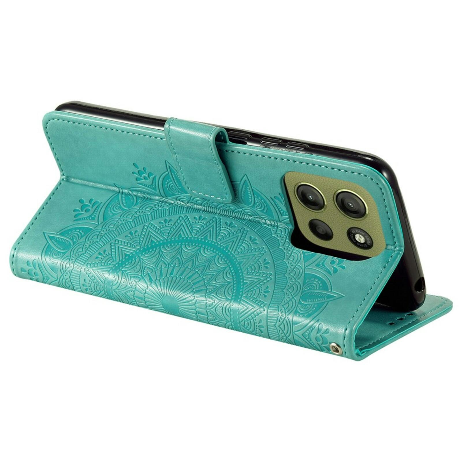 Comfycase Motorola Moto G17 Power Mandala Wallet Groen