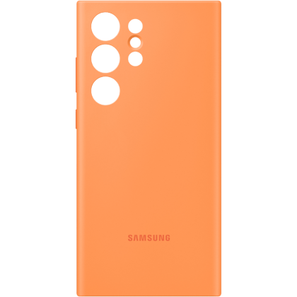 Samsung Galaxy S23 Ultra Siliconen Hoesje Oranje