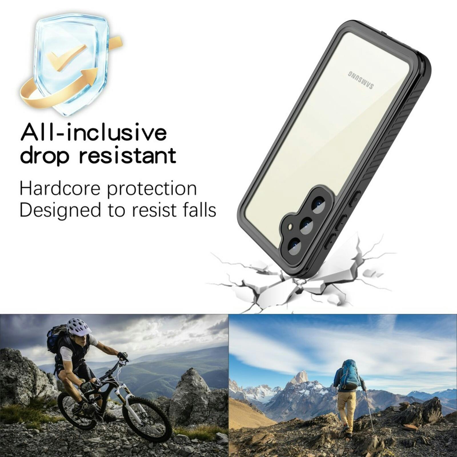 REDPEPPER Samsung S23 FE FS Series Waterproof Case Zwart