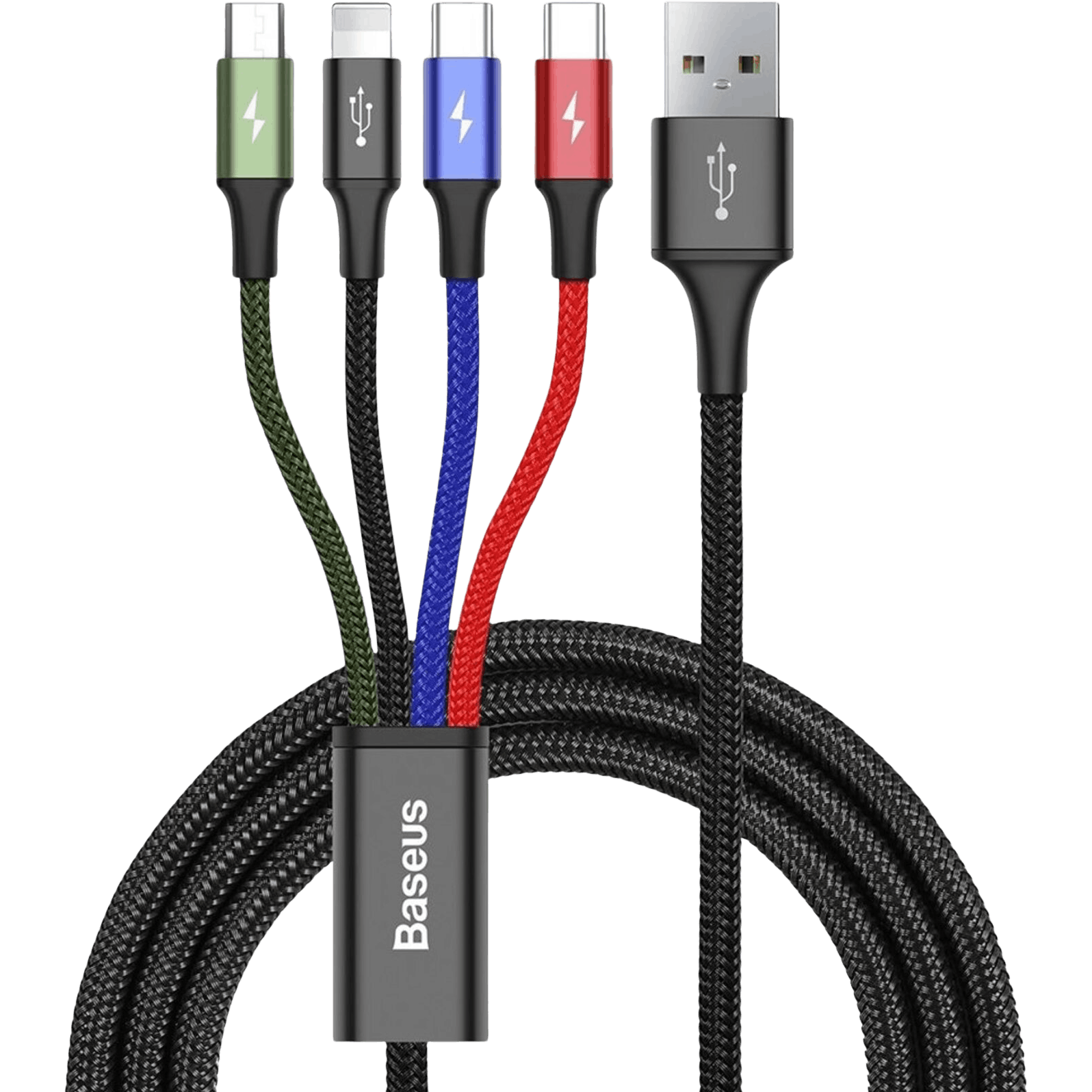 Baseus 3-in-1 MVP Kabel Universeel Zwart