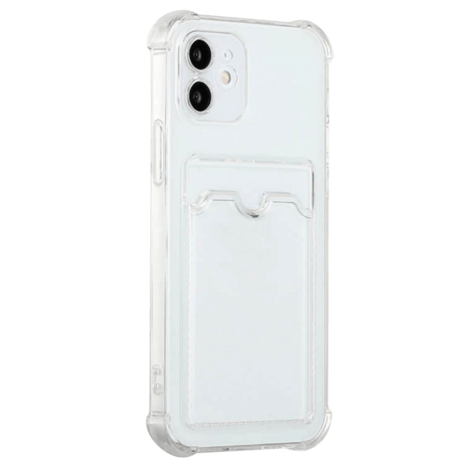 Mocaa iPhone 12 Pro Max Schokbestendig Slank Hoesje met Pasruimte Transparant