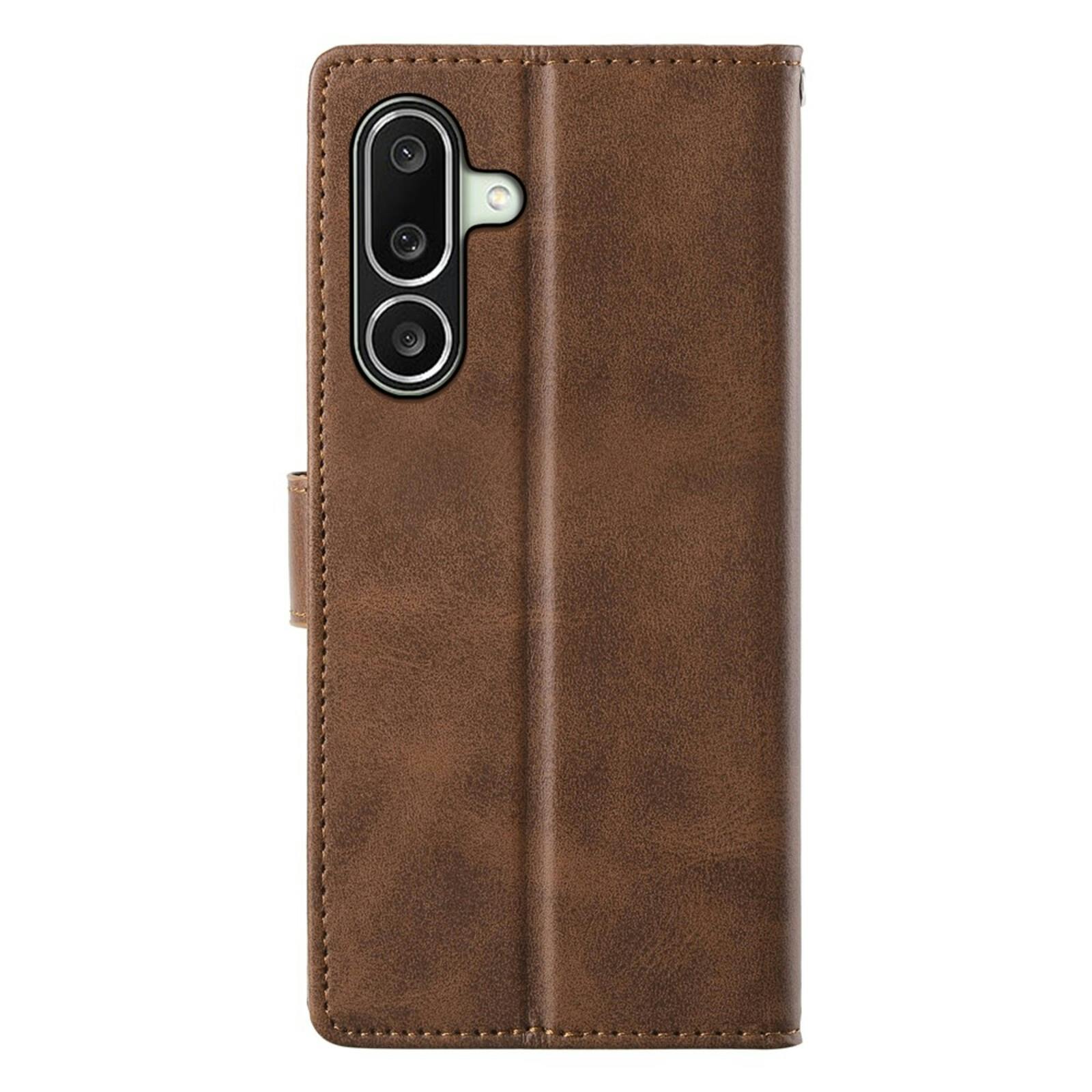 Mocaa Samsung Galaxy A27 Slim-Fit Boek Hoesje Bruin