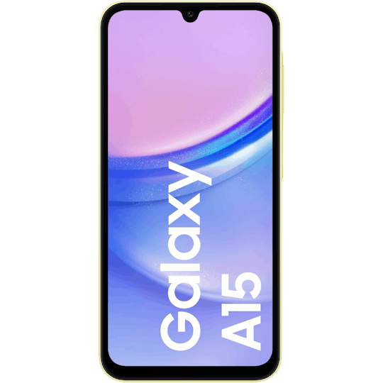 Samsung Galaxy A15 Yellow - Voorkant