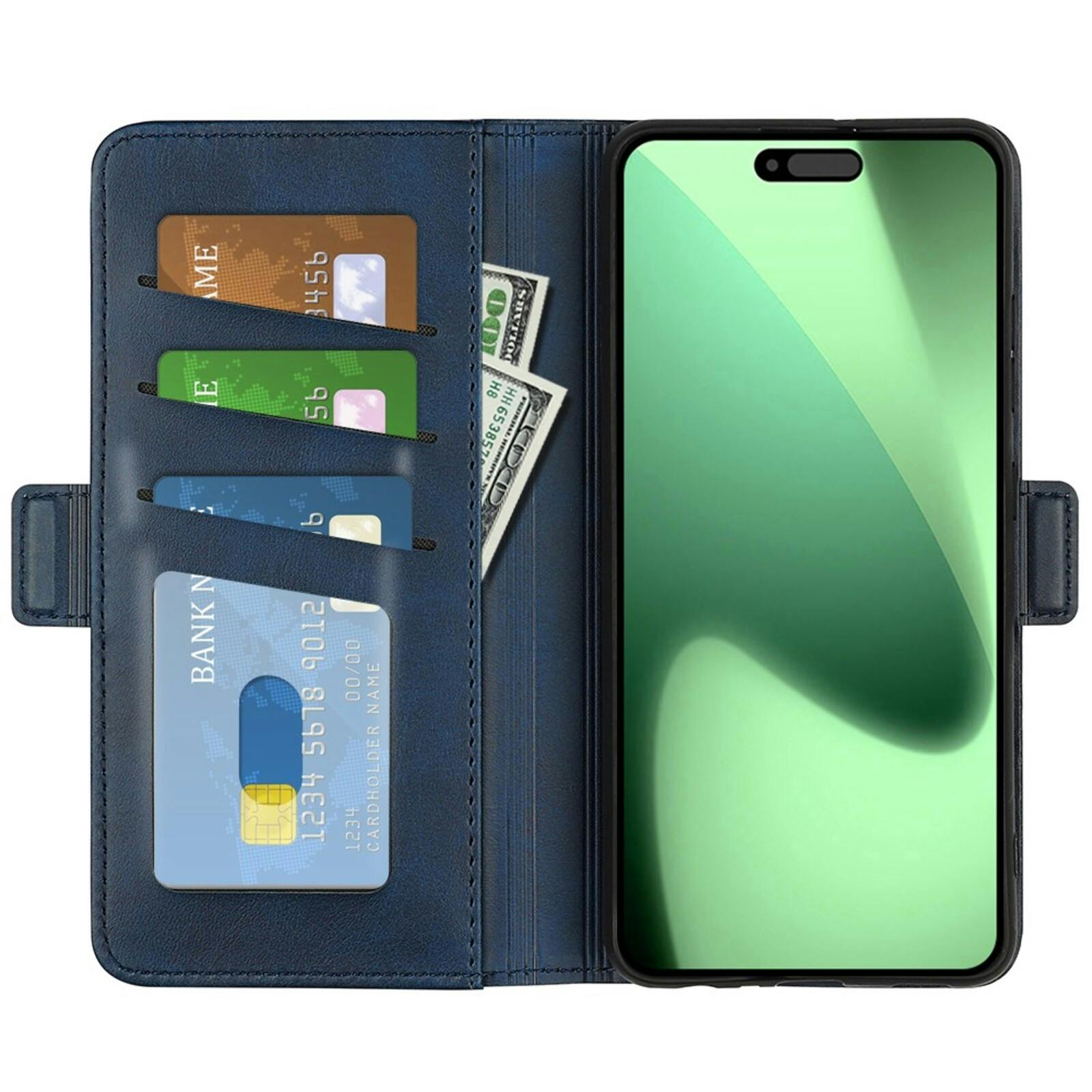 Comfycase Apple iPhone 17 Pro Bookcase Hoesje Blauw