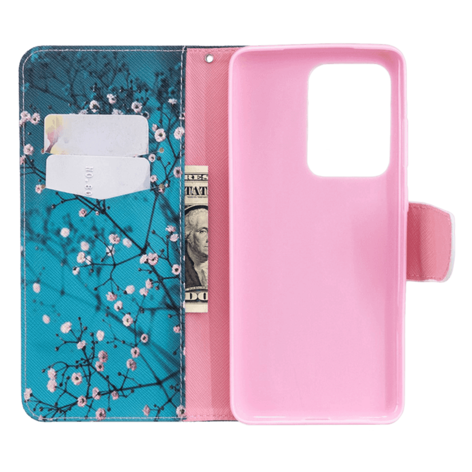 Comfycase Samsung Galaxy S20 Ultra Bookcase Hoesje Bloesem Meerkleurig