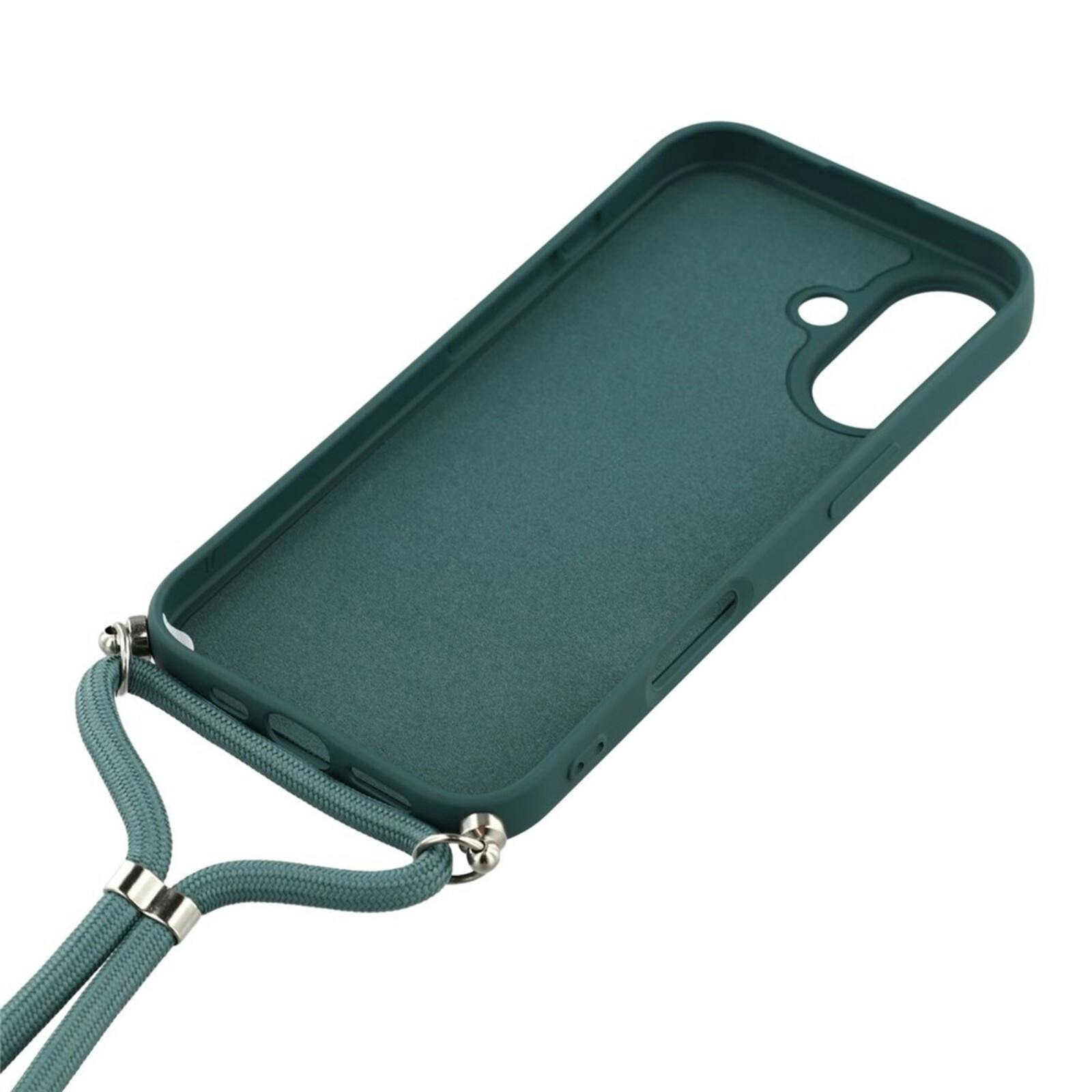 Mocaa Apple iPhone 17 Hoesje met Koord Groen