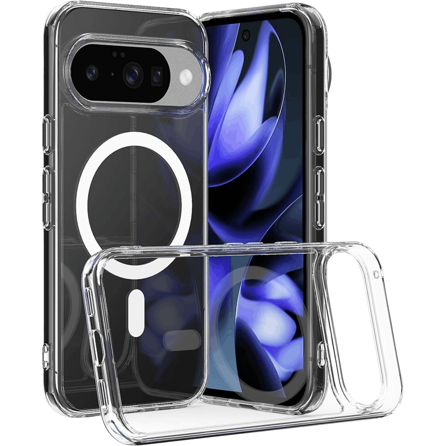 CaseBody Google Pixel 10 MagSafe Airbag Hoesje Transparant