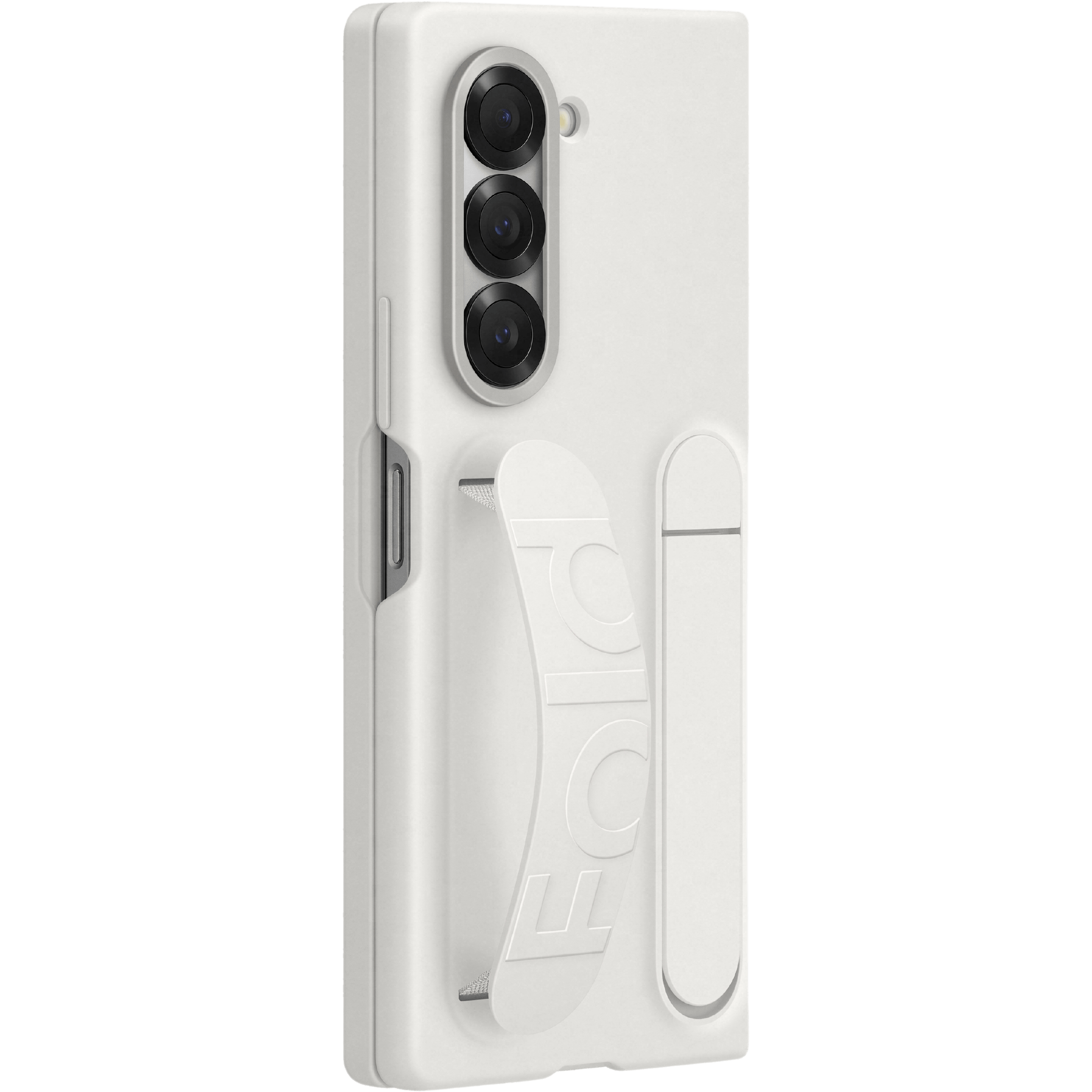 Samsung Galaxy Z Fold6 Siliconen Grip Hoesje Wit - Achterkant