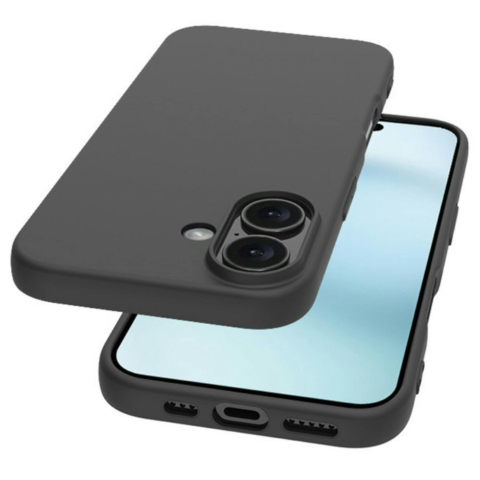 CaseBody Apple iPhone 16 Slim-Fit Backcover Zwart