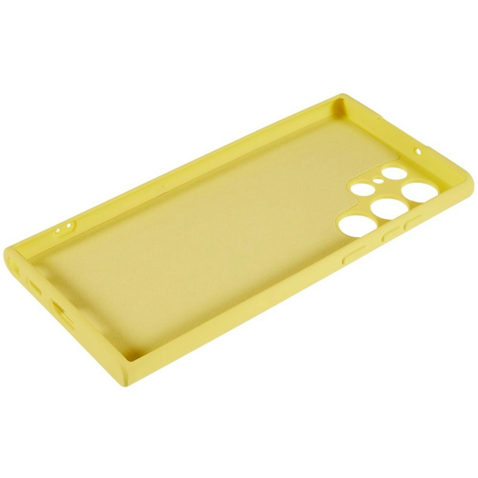 Mocaa Samsung Galaxy S24 Ultra Hoesje Geel