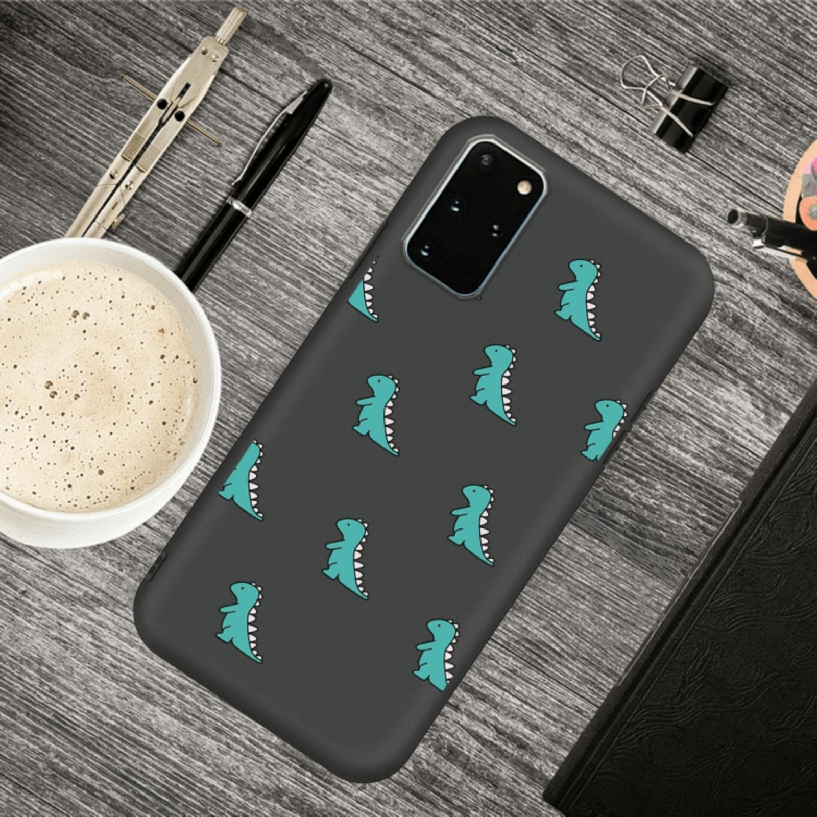 Mocaa Samsung Galaxy S20 Plus Dino Case Zwart