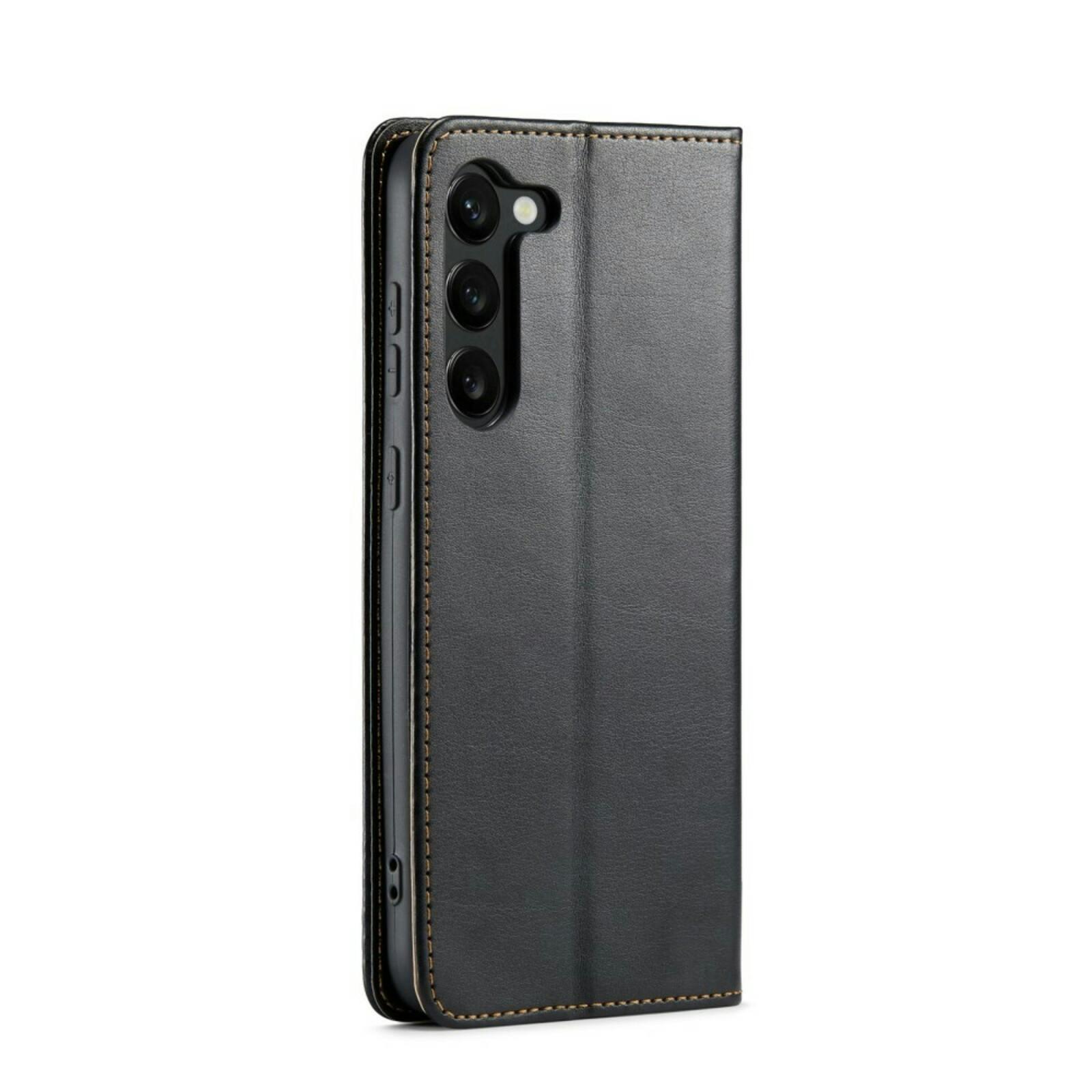Fierre Shann Samsung Galaxy S24 Plus Slim Wallet Hoesje Zwart
