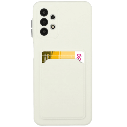 CaseBody Samsung Galaxy A52(s) Telefoonhoesje met Kaarthouder Wit