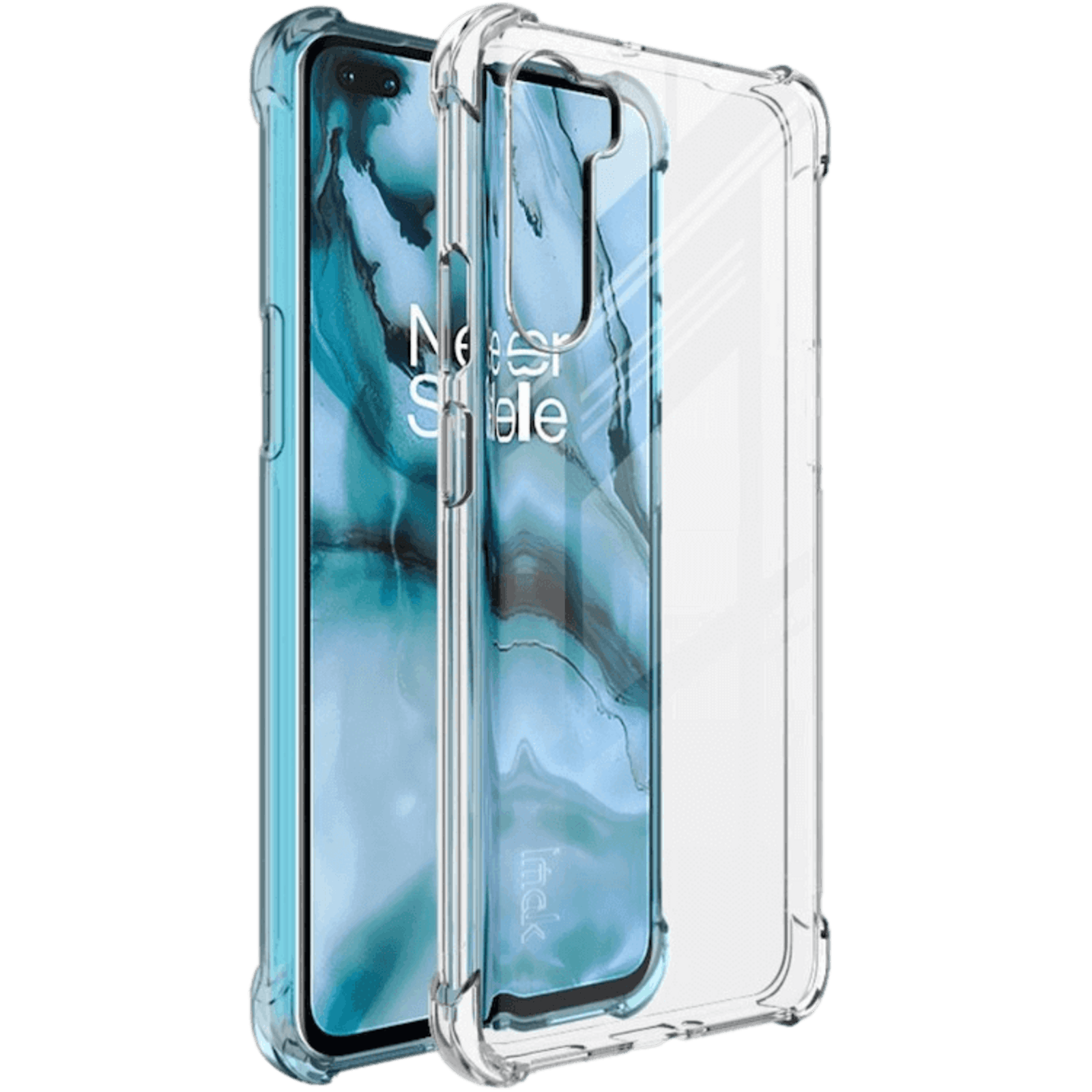 Imak OnePlus Nord Airbag Shockproof Hoesje mét Screenprotector Transparant
