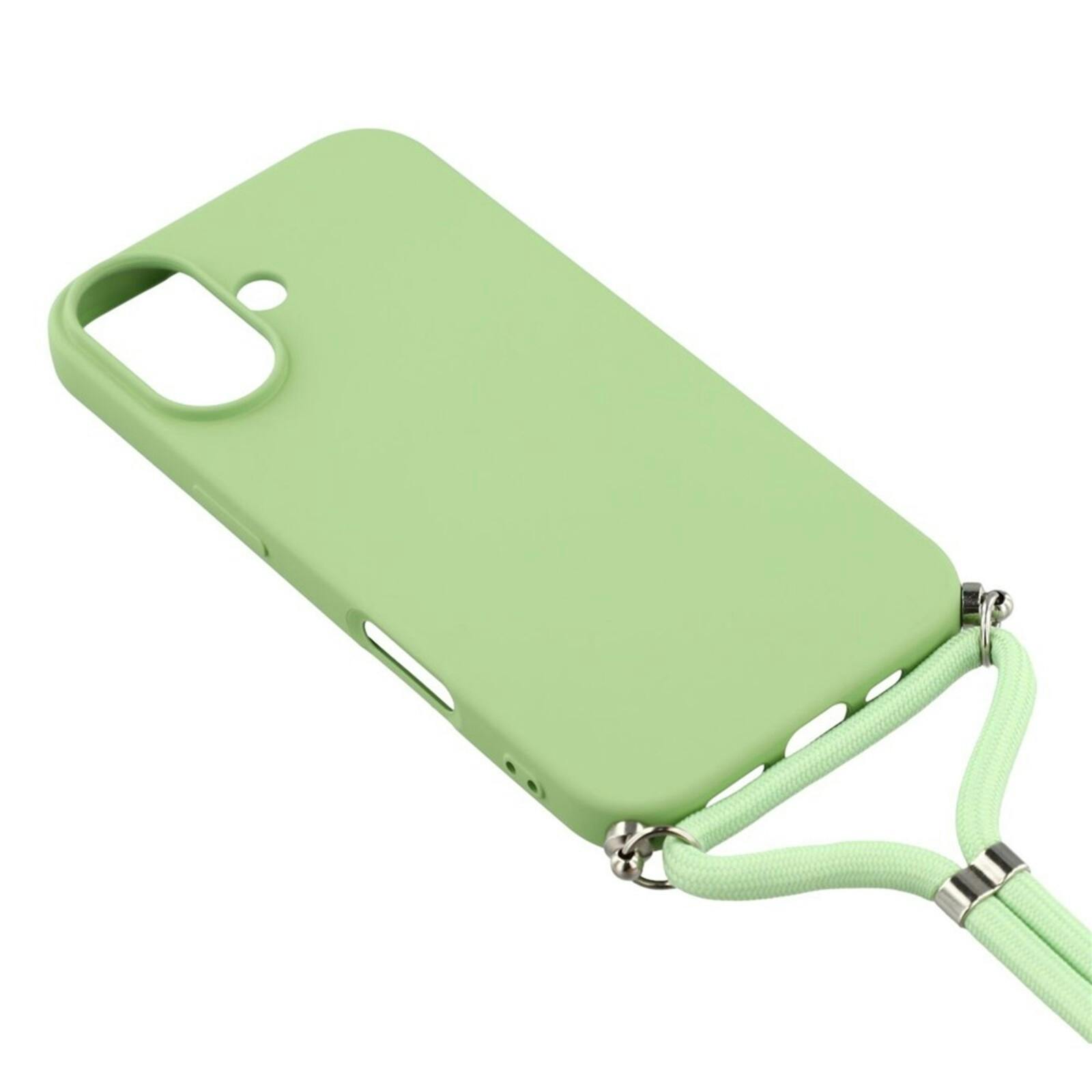 Mocaa Apple iPhone 17 Hoesje met Koord Matcha