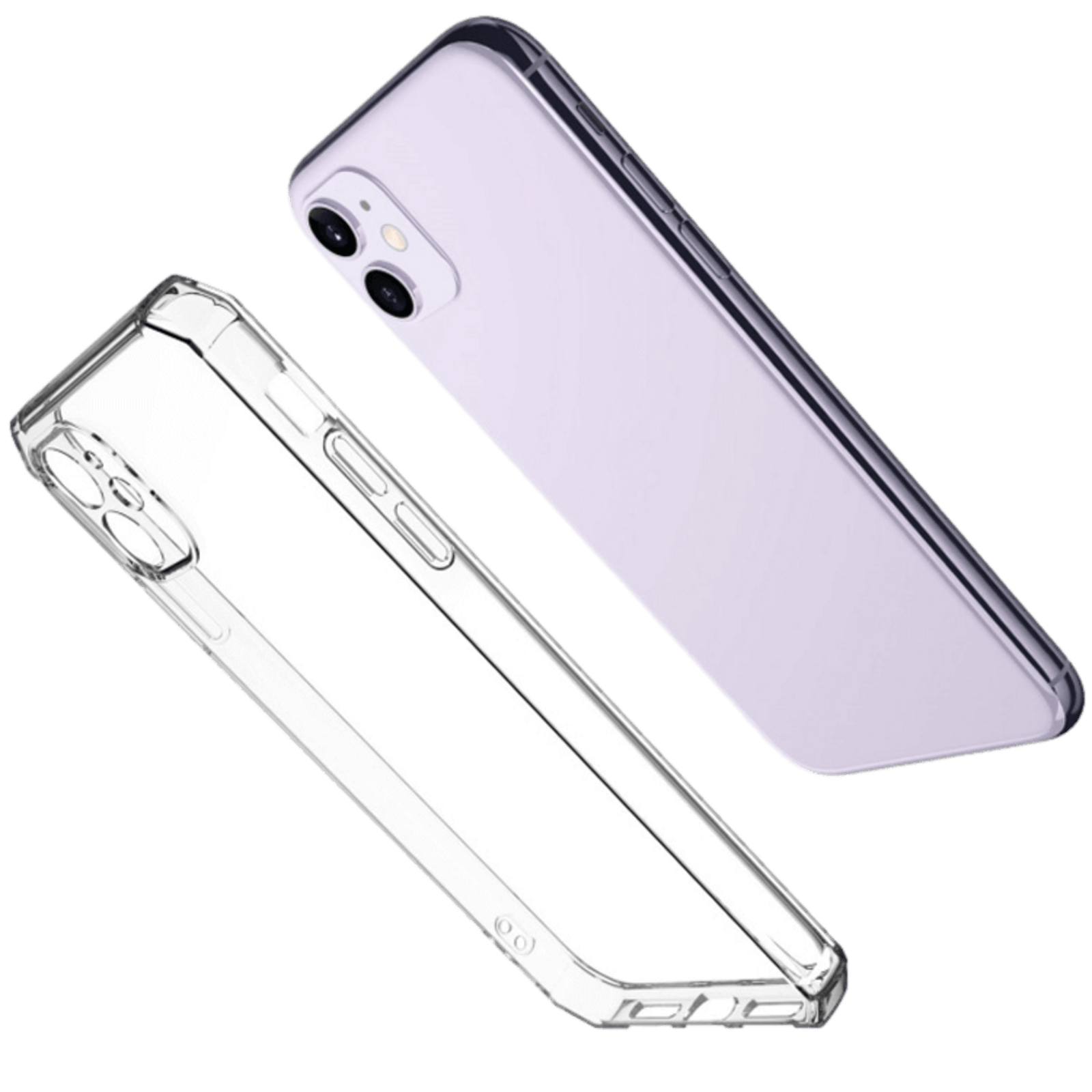 Fashion Iphone 12 Mini Naked Anti Shock Case Transparant