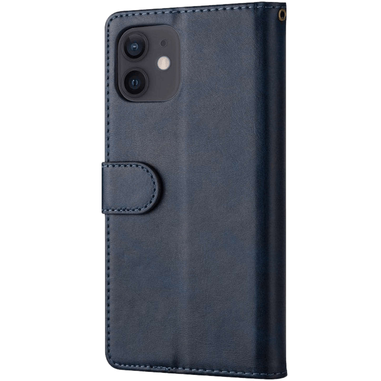 CaseBody iPhone 12 (Pro) Zipper Portemonnee Hoesje Blauw