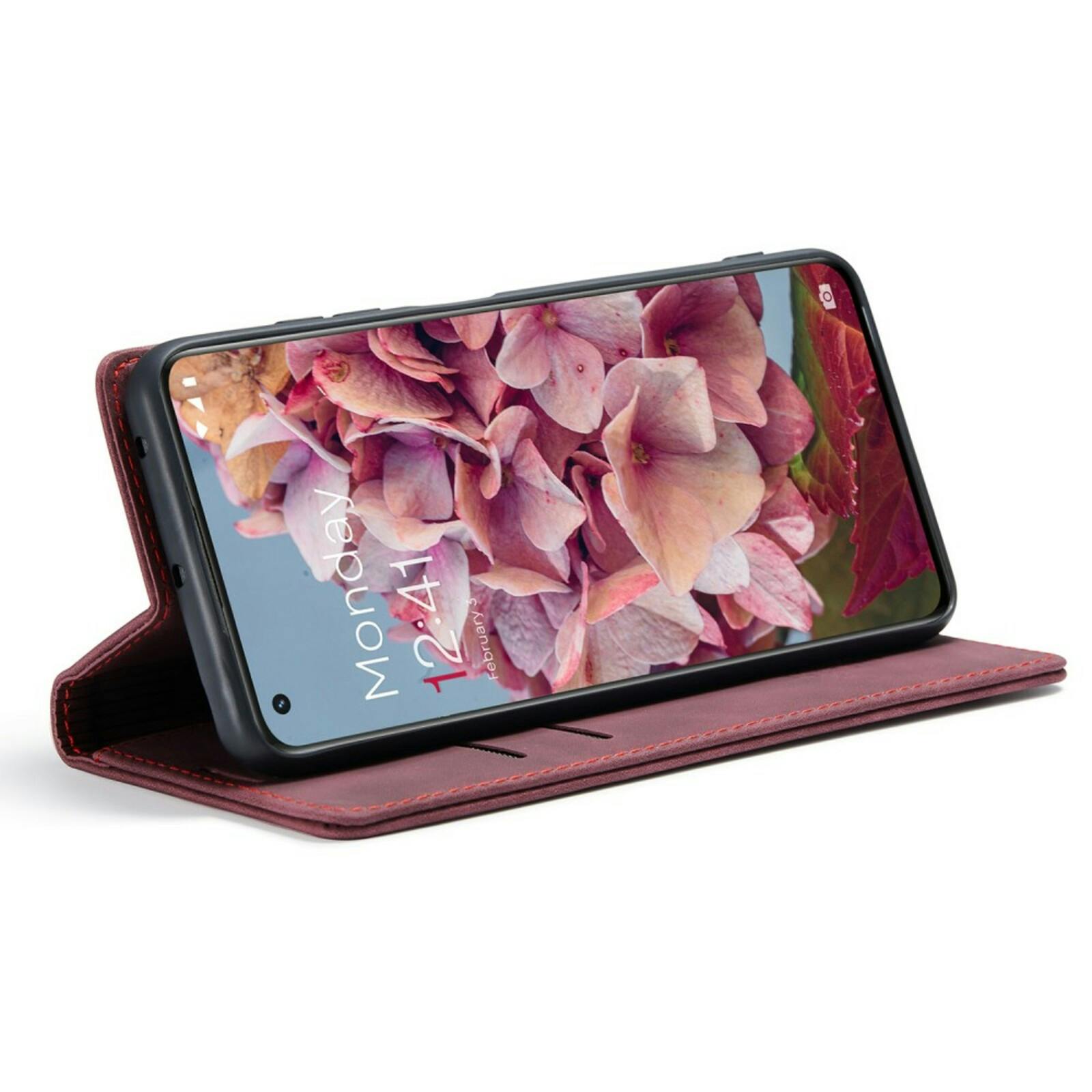 Caseme OnePlus 11 Portemonnee Hoesje Rood