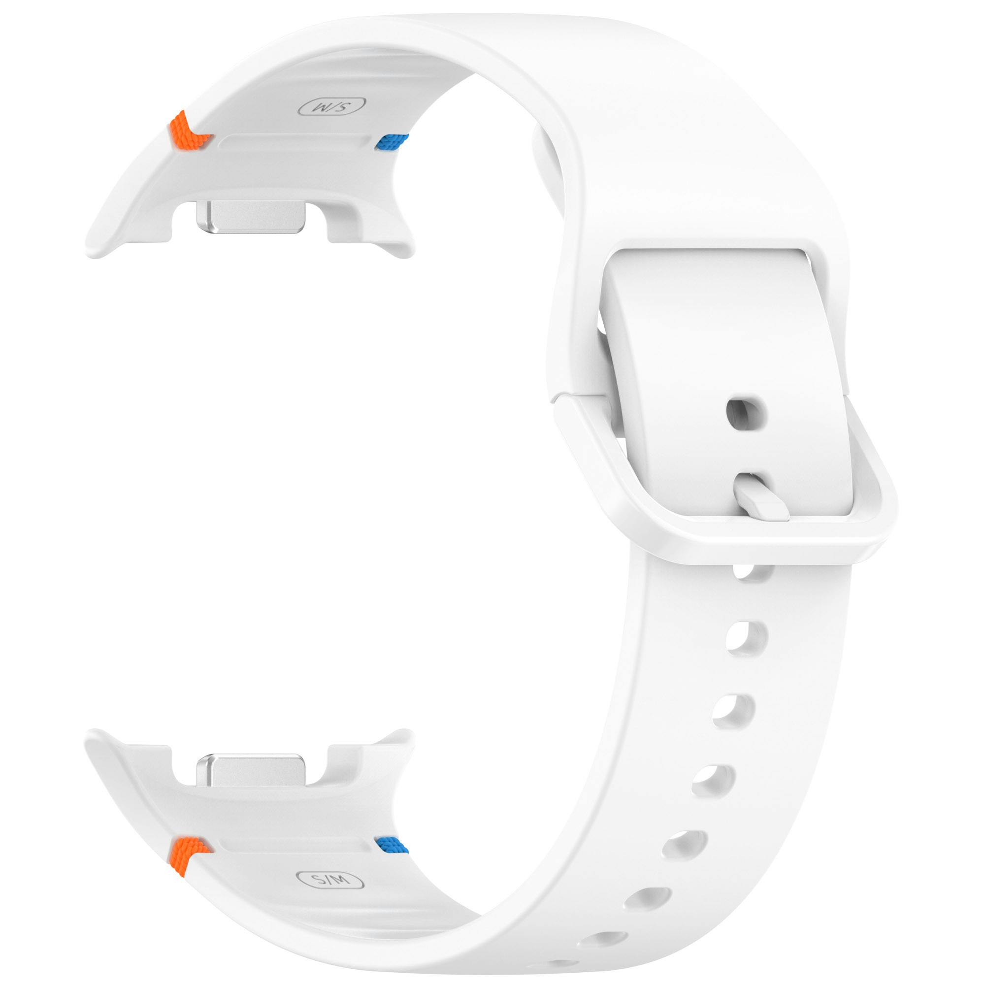 Mocaa Samsung Galaxy Watch8 Siliconen Bandje 44mm Wit