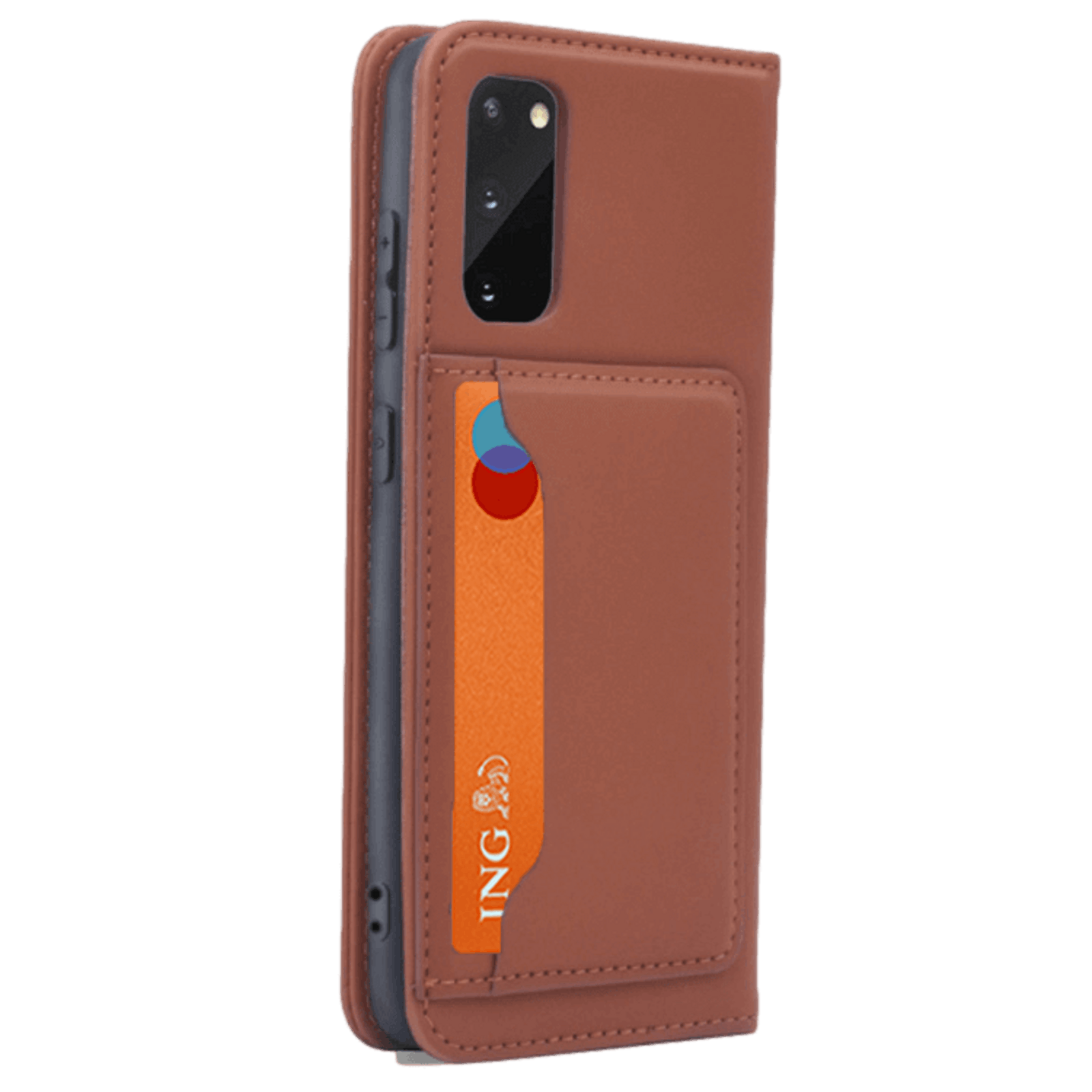 CaseBody Samsung Galaxy S20 Lux Bookcase Hoesje Bruin