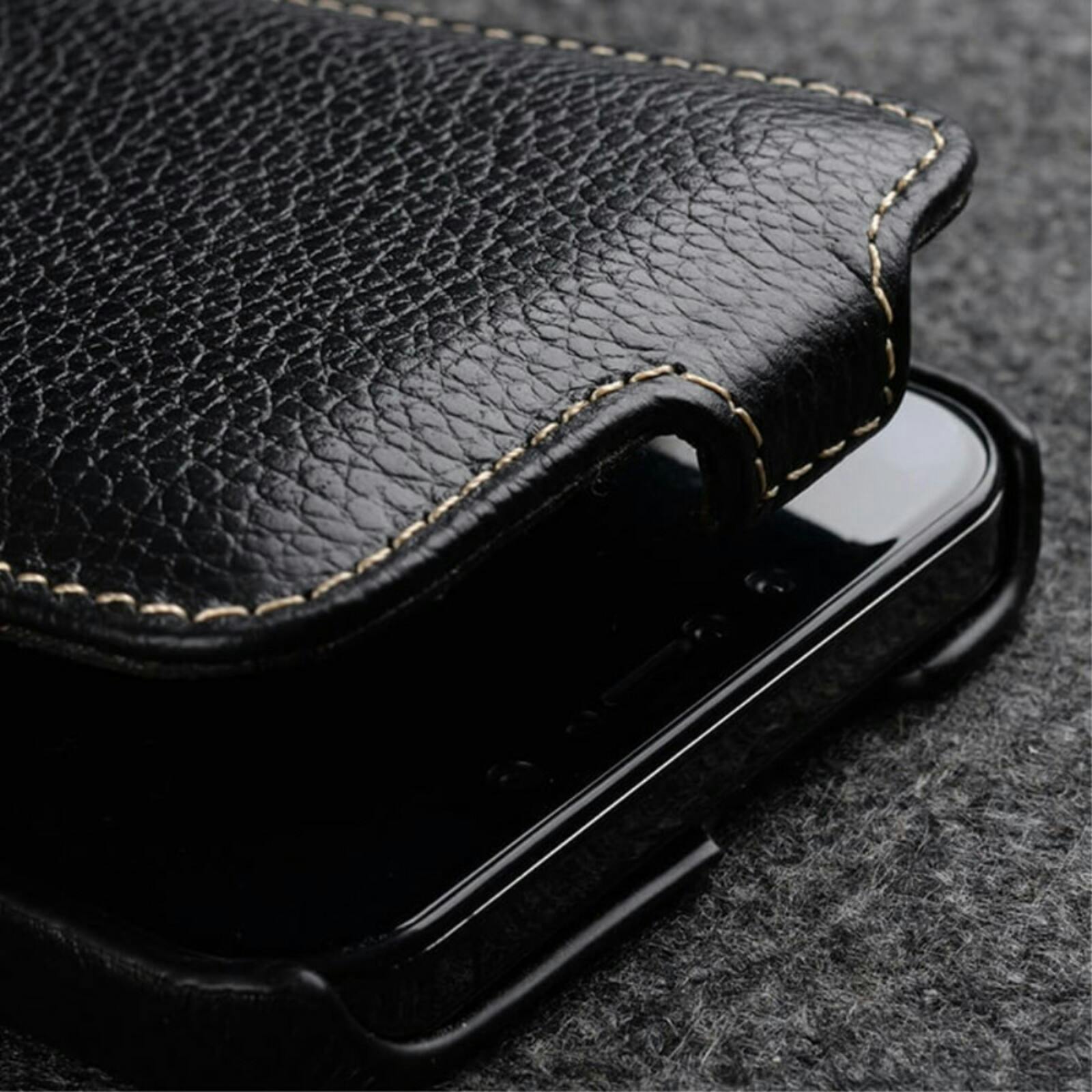 Melkco Apple iPhone 13 Leather Flip Case Zwart